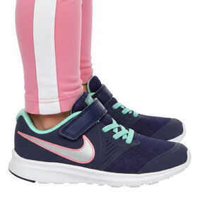 Nike Star Runner 2 Girls Sneakers Navy Mint Pink Size 1Y Running Shoes